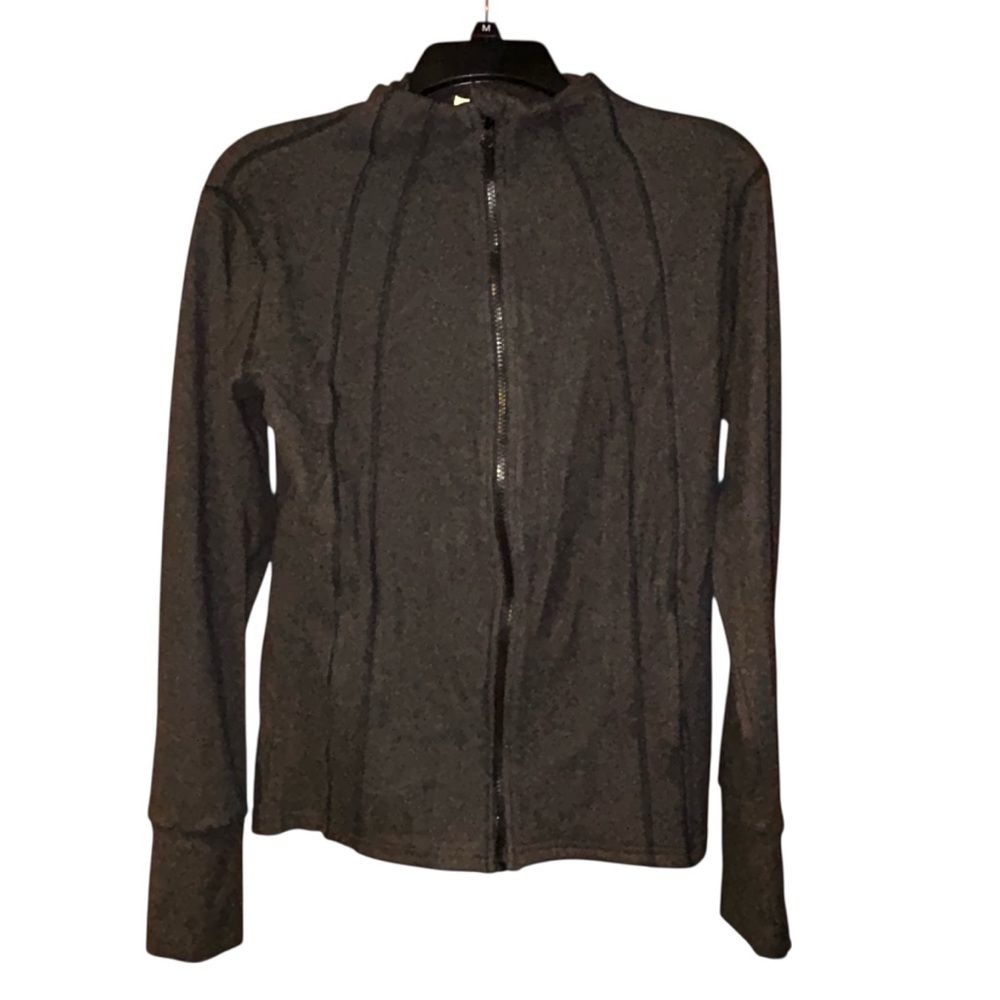 Fornia Womens Black Track Jacket Zip-Up‎ Active Jacket Size Medium Sporty